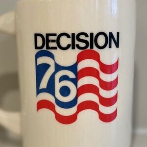 NBC News “Decision ’76” Convention Mug – Vintage 1976 Election Memorabilia
